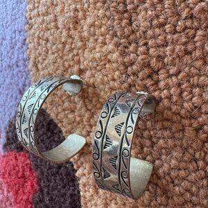Sterling Silver earrings with southwestern design